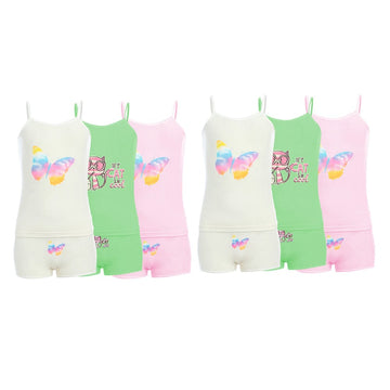 طقم فانلة وبانتي بناتي الوان متعددة من فورما